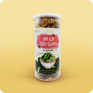Da cá sấy giòn vị wasabi hộp 100 gram